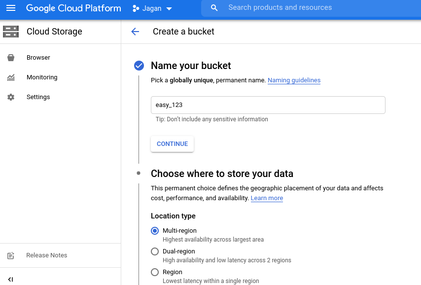 Cloud Bucket overview