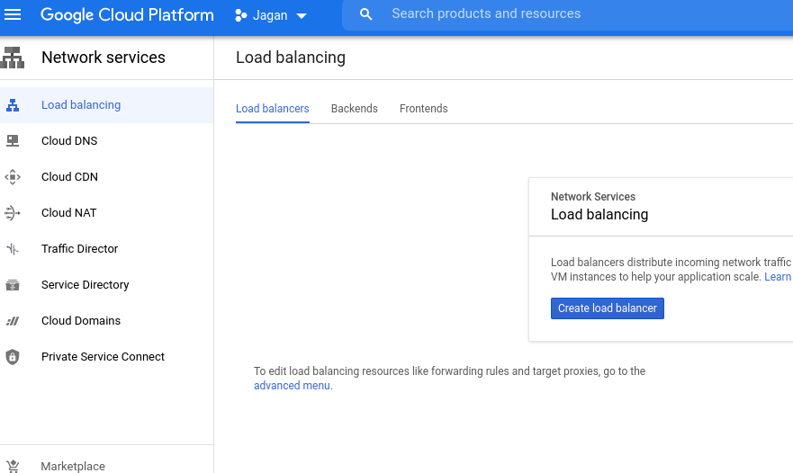 Load balancer in GCP