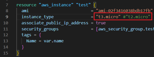 Terraform State File EC2 Type Change