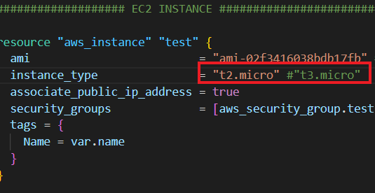 Terraform State File EC2 Type Change1