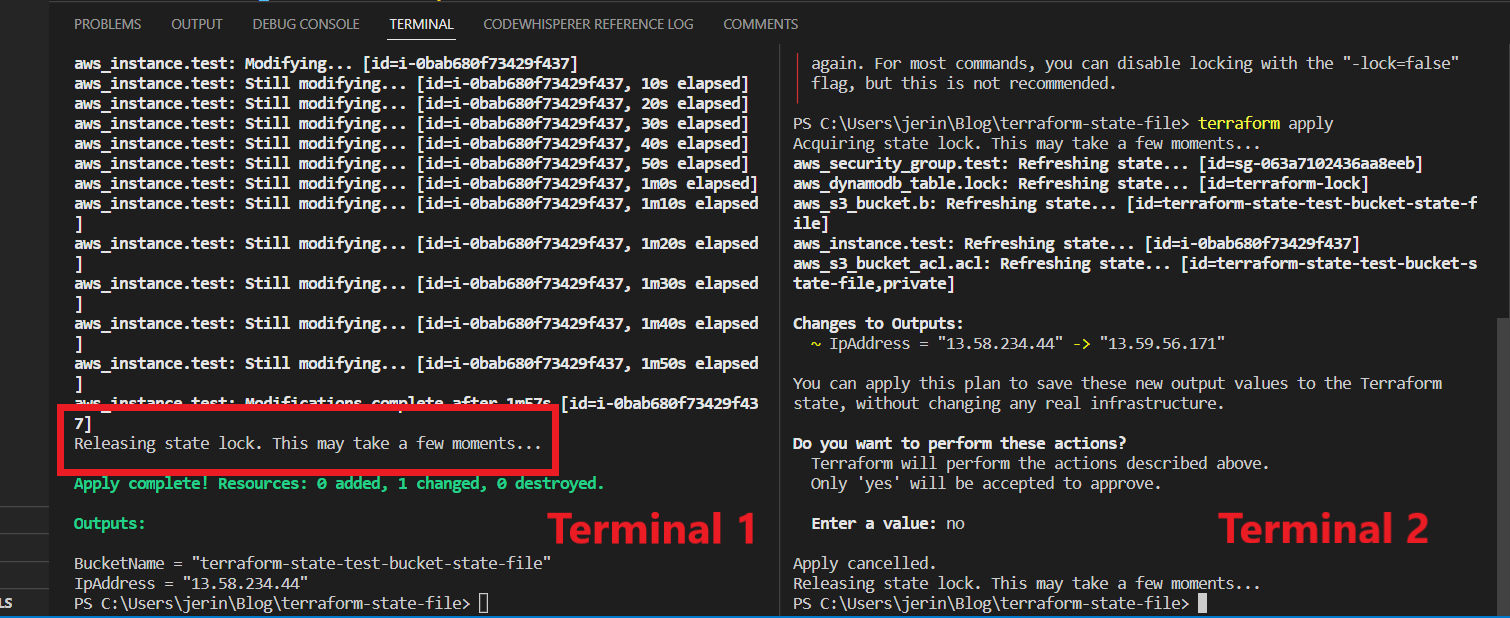 Terraform State File Lock Release State