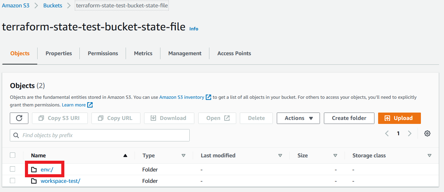 Terraform State File Workspace S3 Env