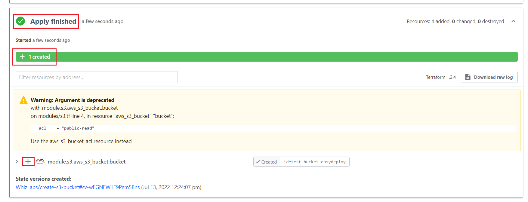 Terraform Cloud Apply Finished