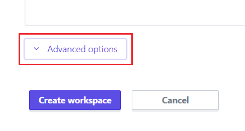 Terraform Cloud Workspace Advanced Options