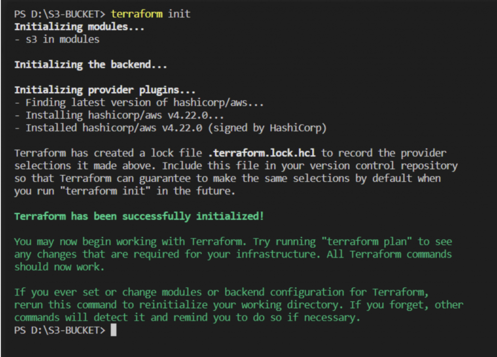 Terraform Init