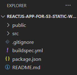 Terraform S3 Static Webhosting codepipeline ReactJs App Files