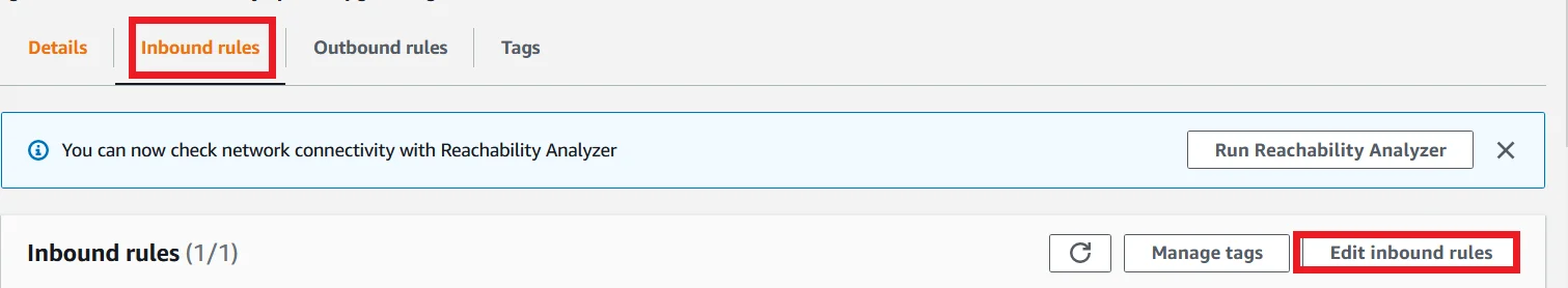 Upgrade MySQL 5.7 RDS DB Instance to Latest Version with Zero Downtime Select inbound rules