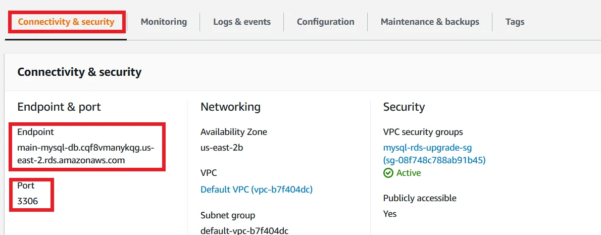 Upgrade MySQL 5.7 RDS DB Instance to Latest Version with Zero Downtime DB Endpoint