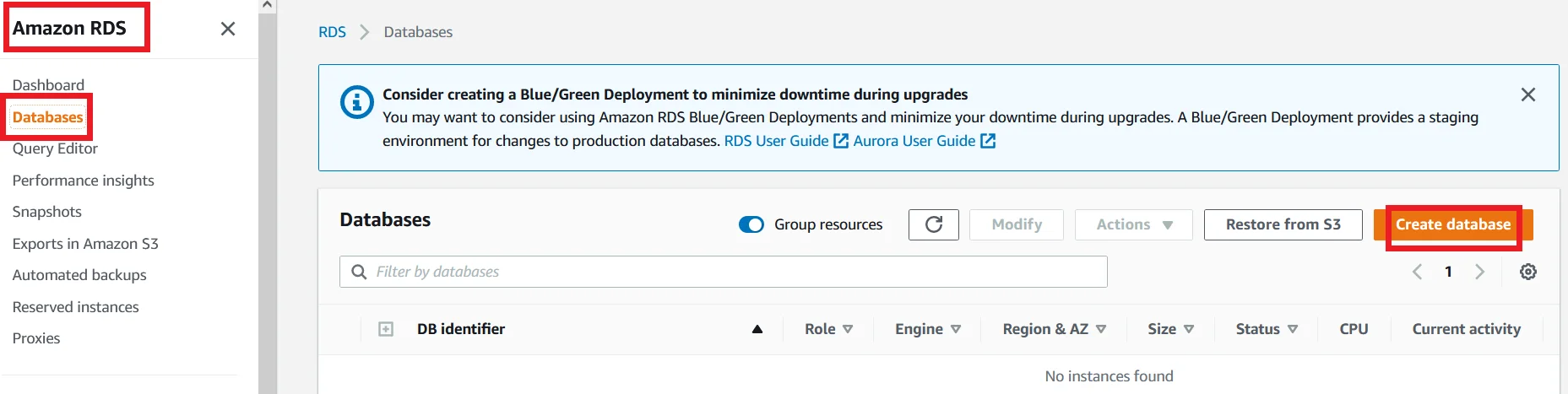 Upgrade MySQL 5.7 RDS DB Instance to Latest Version with Zero Downtime Database