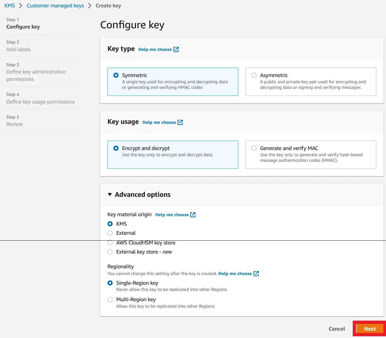 Share RDS snapshot different account Configure KMS Key