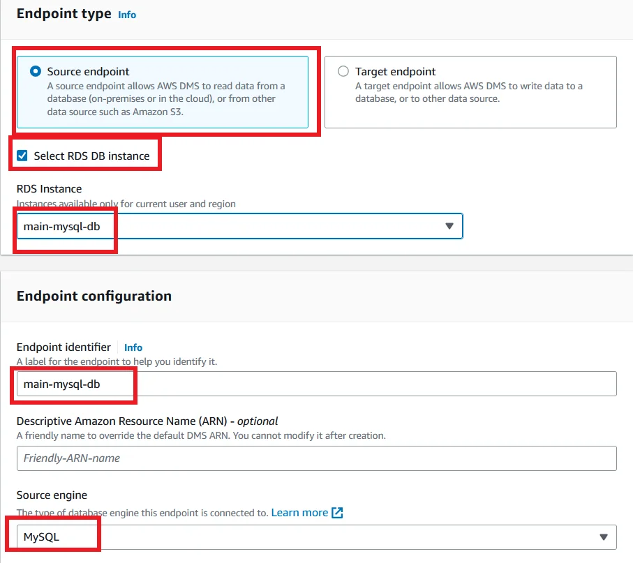 Upgrade MySQL 5.7 RDS DB Instance to Latest Version with Zero Downtime Choose Endpoint Type