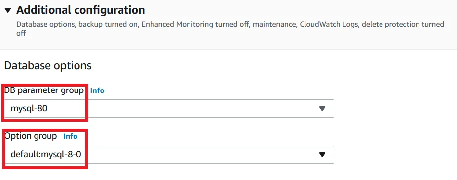 Upgrade MySQL 5.7 RDS DB Instance to Latest Version with Zero Downtime List Modify RDS DB Parameter group