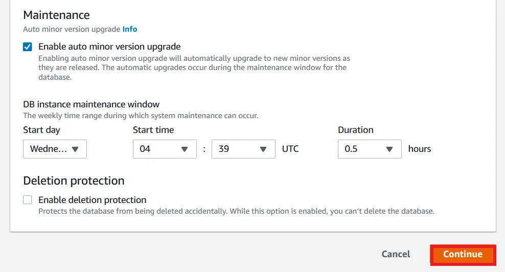 Upgrade MySQL 5.7 RDS DB Instance to Latest Version with Zero Downtime List Modify RDS DB Continue