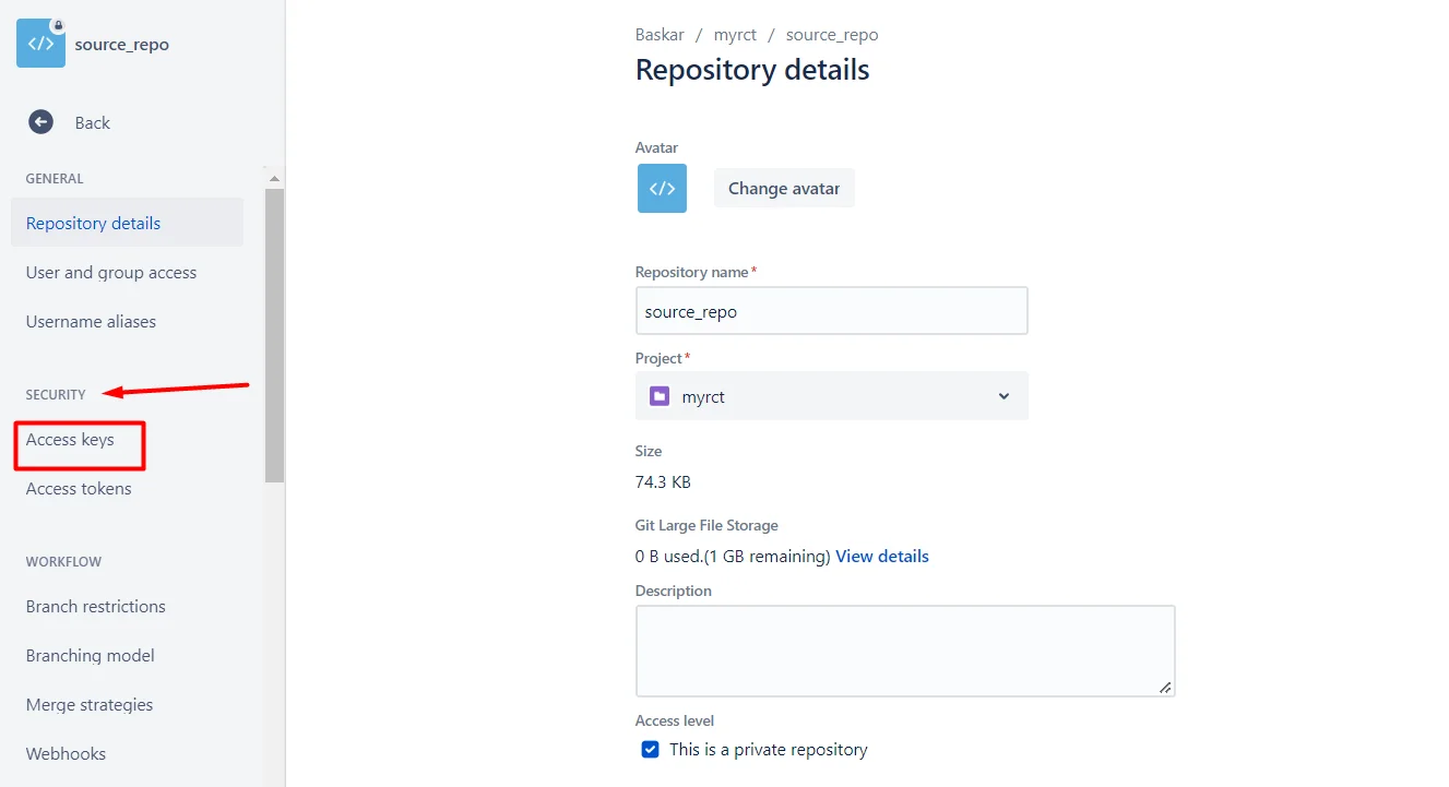 Clone a Bitbucket repository using Bitbucket Pipeline access key