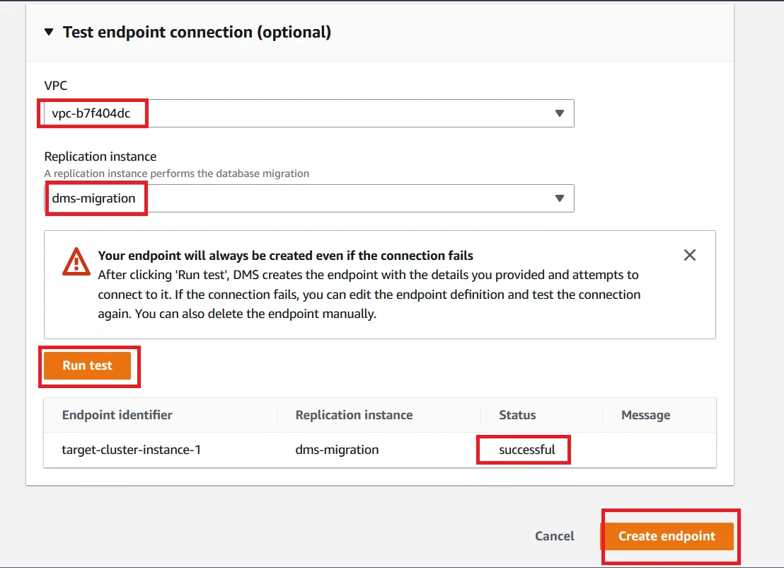 Upgrade Aurora PostgreSQL latest version with 0 Downtime using DMS Target Endpoint Test Connection