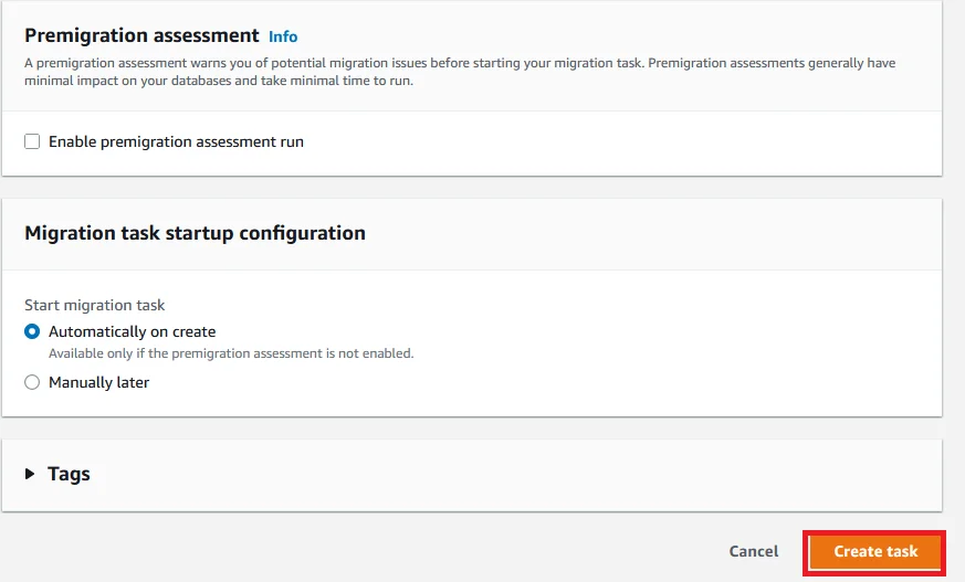 Upgrade Aurora PostgreSQL latest version with 0 Downtime using DMS Database Migration Create Task