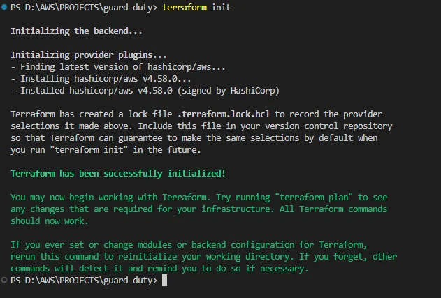 Terraform init