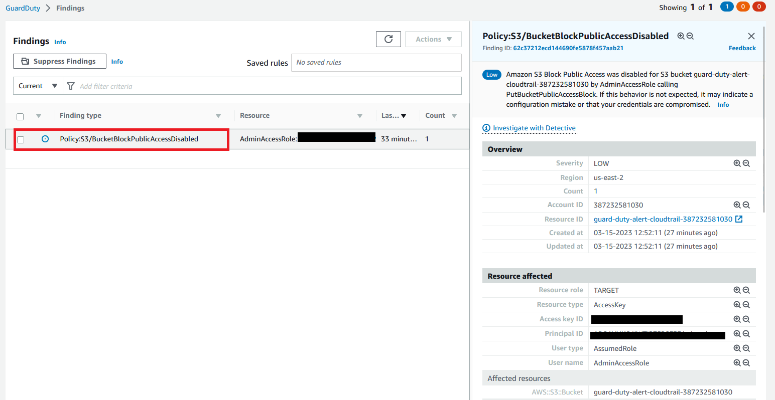 vEnable GuardDuty Create CloudTrail using Terraform GuardDuty Findings Report