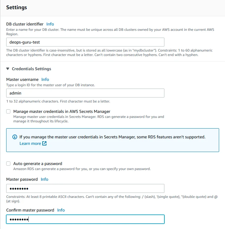 AWS DevOps Guru Details