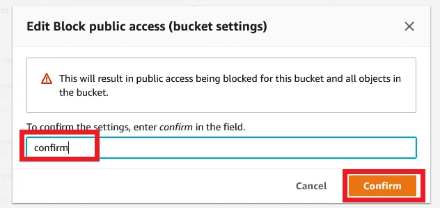 vEnable GuardDuty Create CloudTrail using Terraform S3 Block public Access Disable confirmation