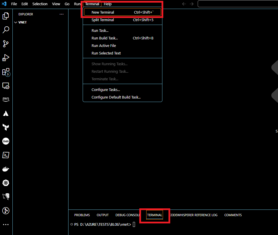 VS code terminal