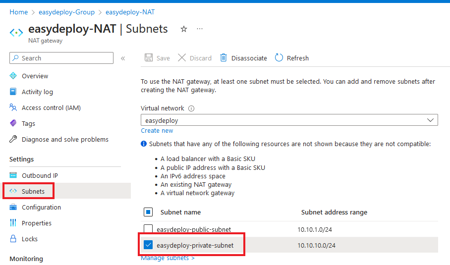 Azure Nat Gateway