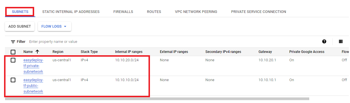 Terraform script FOR VPC Network