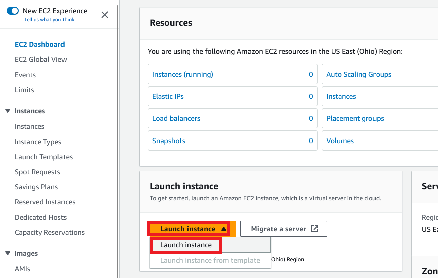 AWS Launch Instance