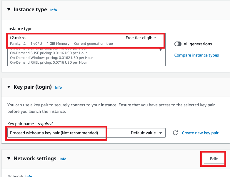 Instance type 