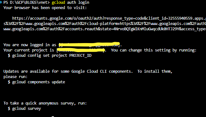 gcloud cli