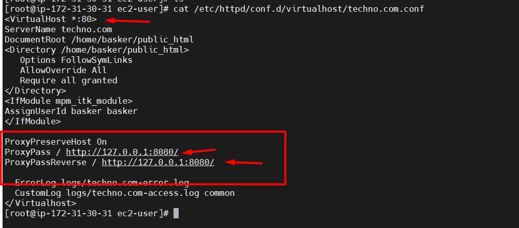 proxy configuration