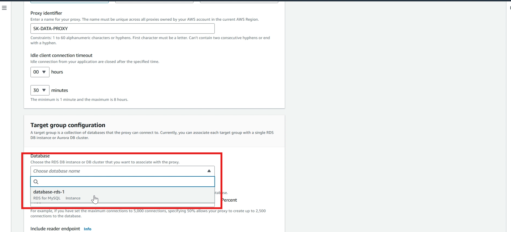 RDS proxy