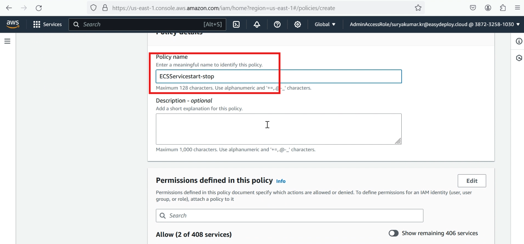 IAM policies
