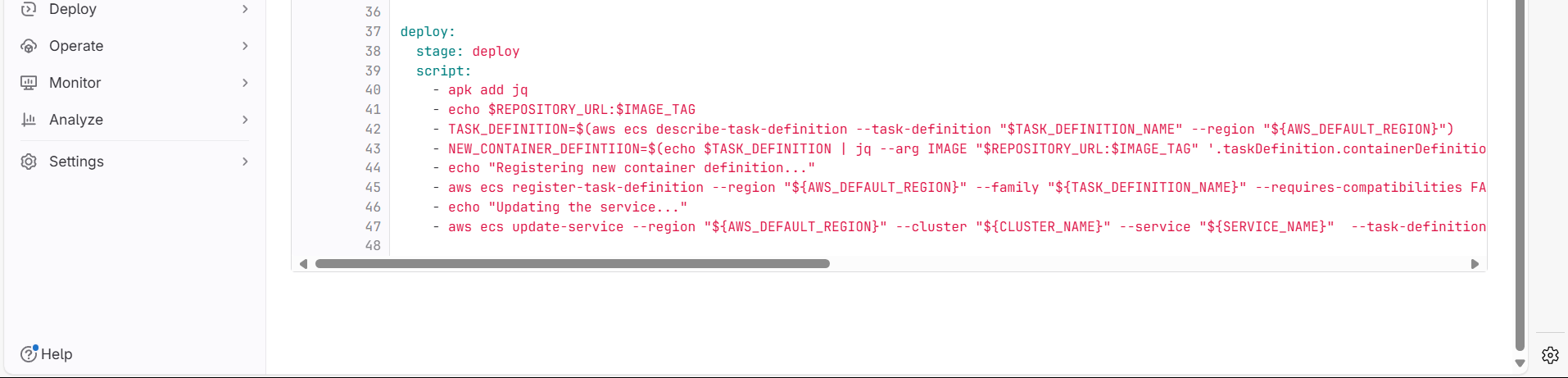 Gitlab Pipeline file