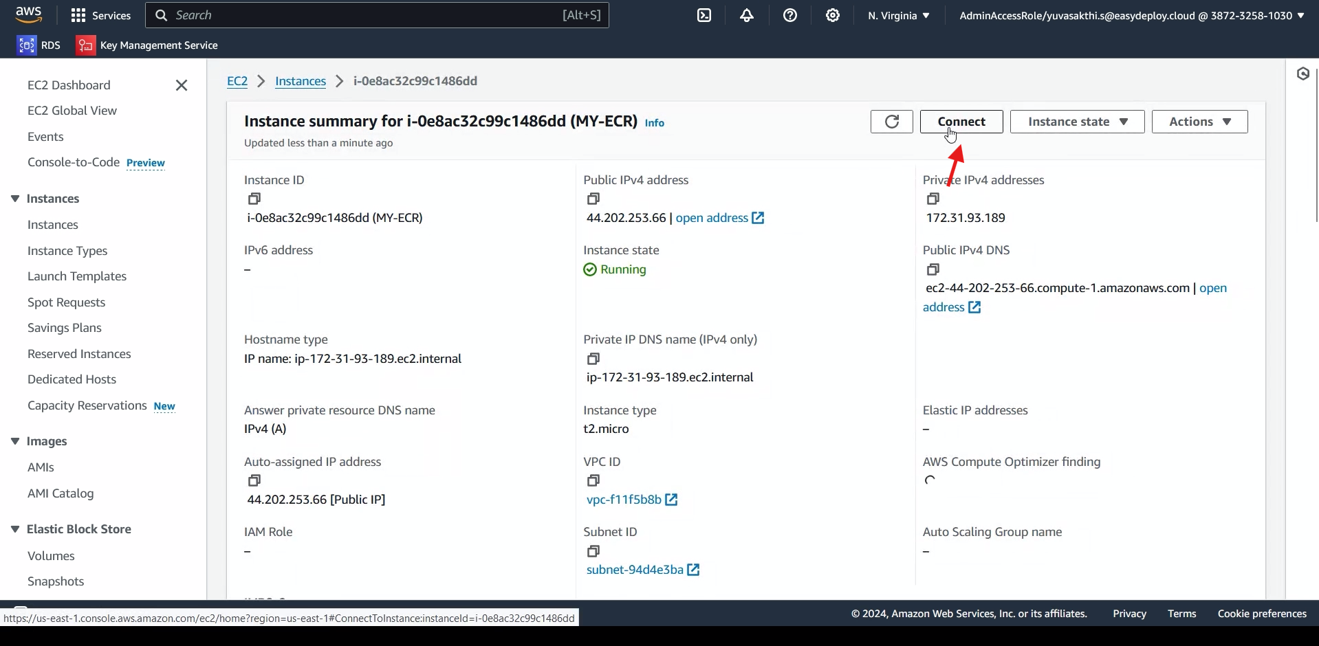 Connecting Ec2 instance