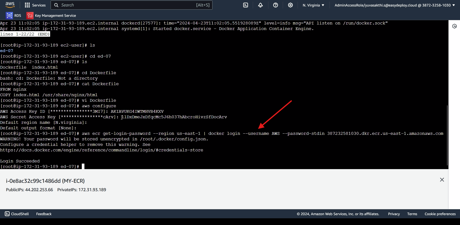 Paste in command line