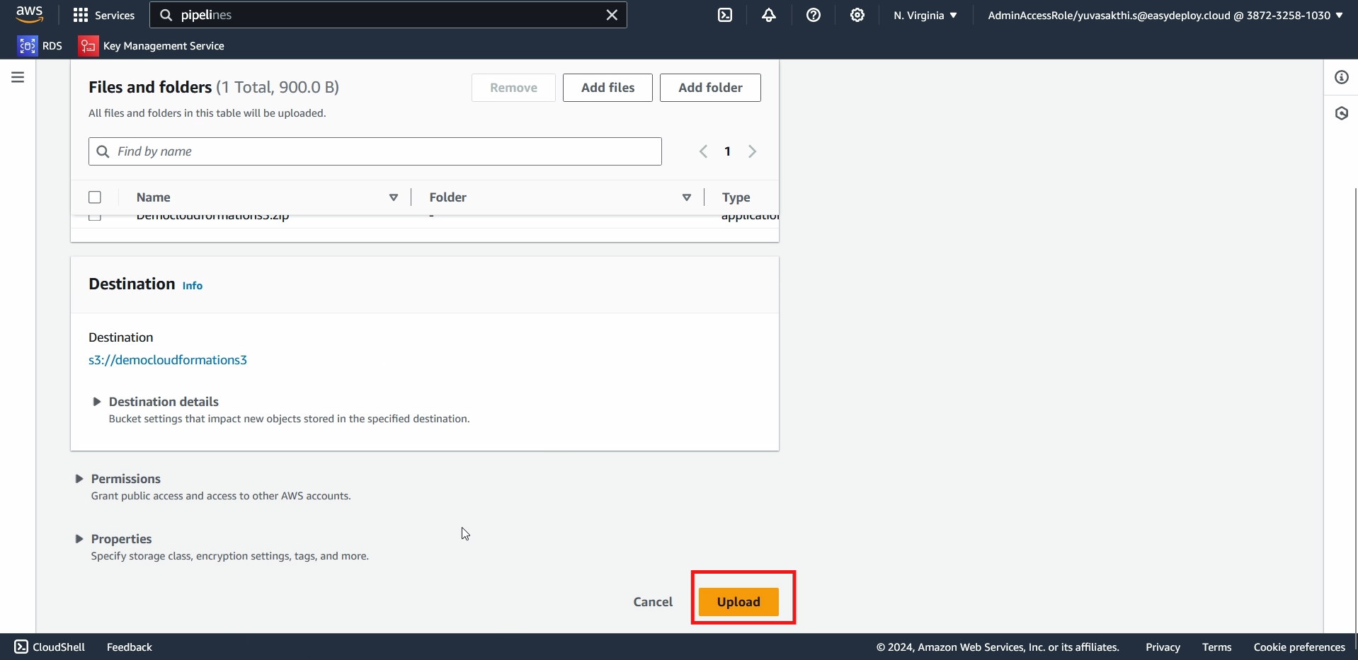 Uploading File